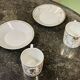 Set of 4 cups and saucers from the early 19th century in Paris porcelain