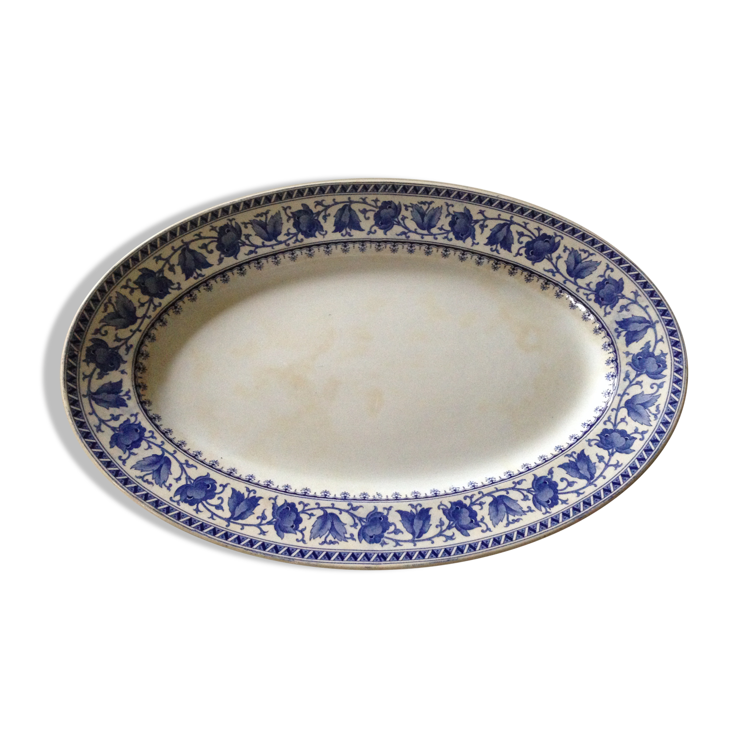 Dish Sarreguemines circa 1900