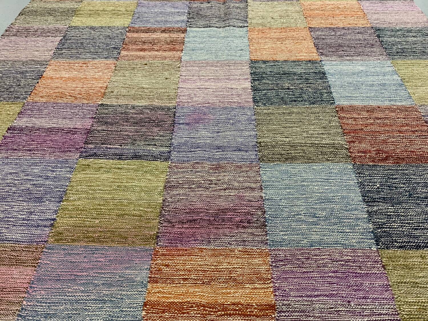 Handmade checkered kilim