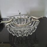 Serving dish in crystal for caviar
