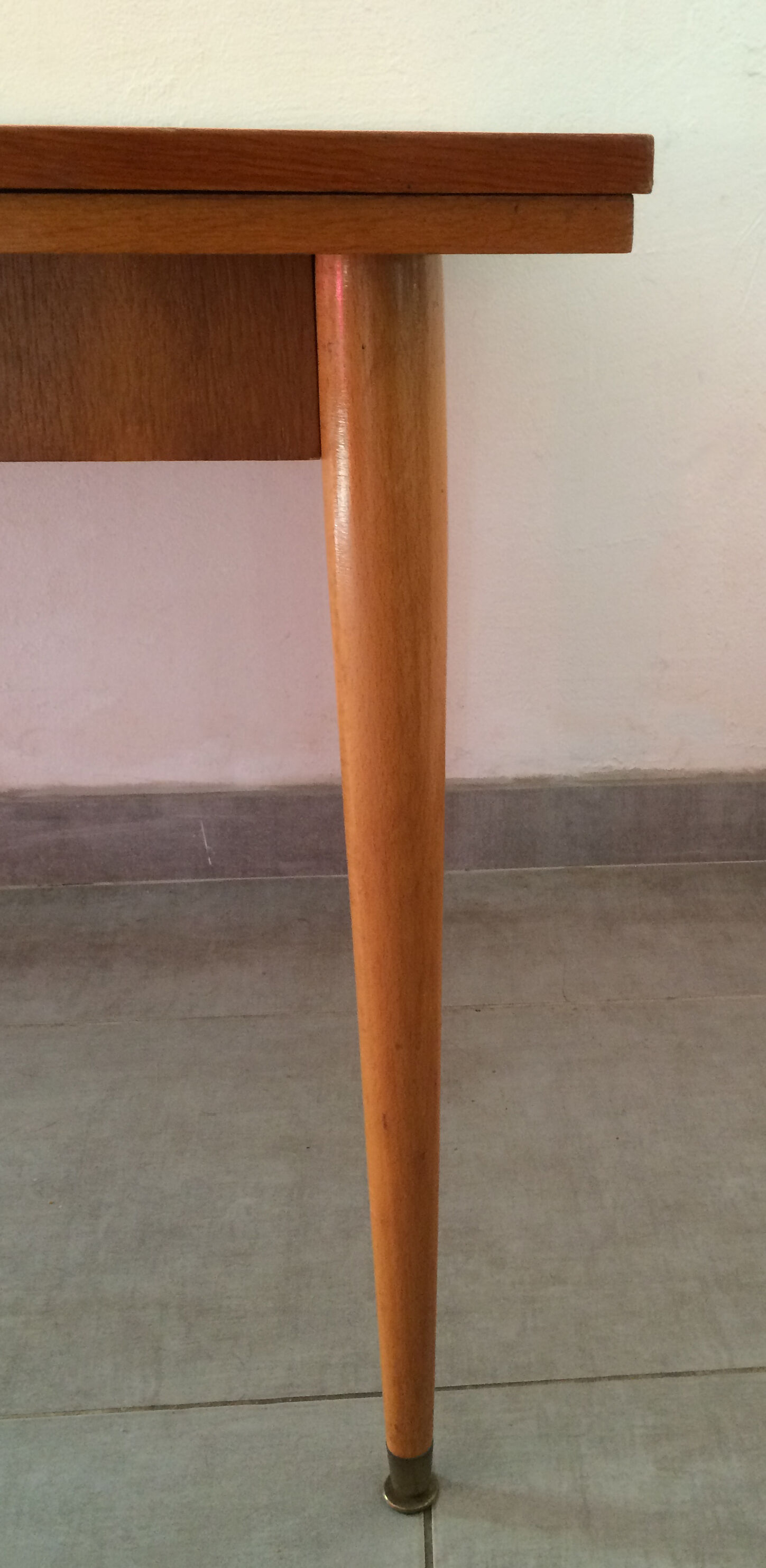 Table vintage oak year 50/60 with 2 extensions