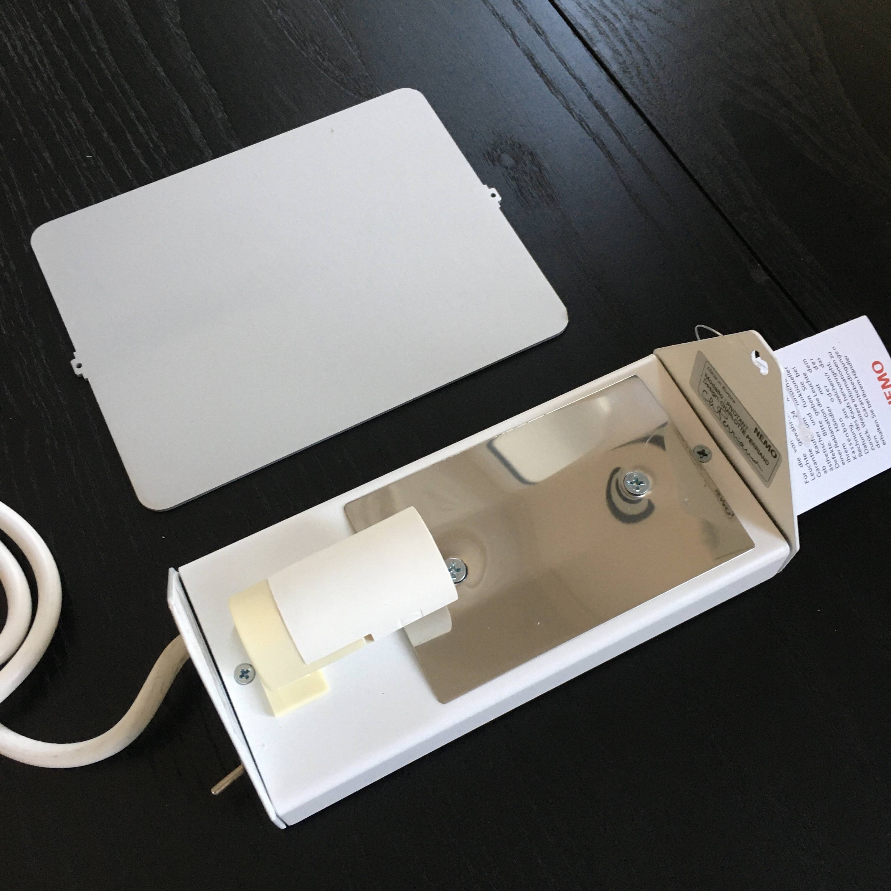Charlotte Perriand swivel shutter wall lamp