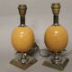 Pair of lamps feet "ostrich egg"