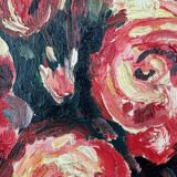 Painting signed "Bouquet of roses", early 20th century