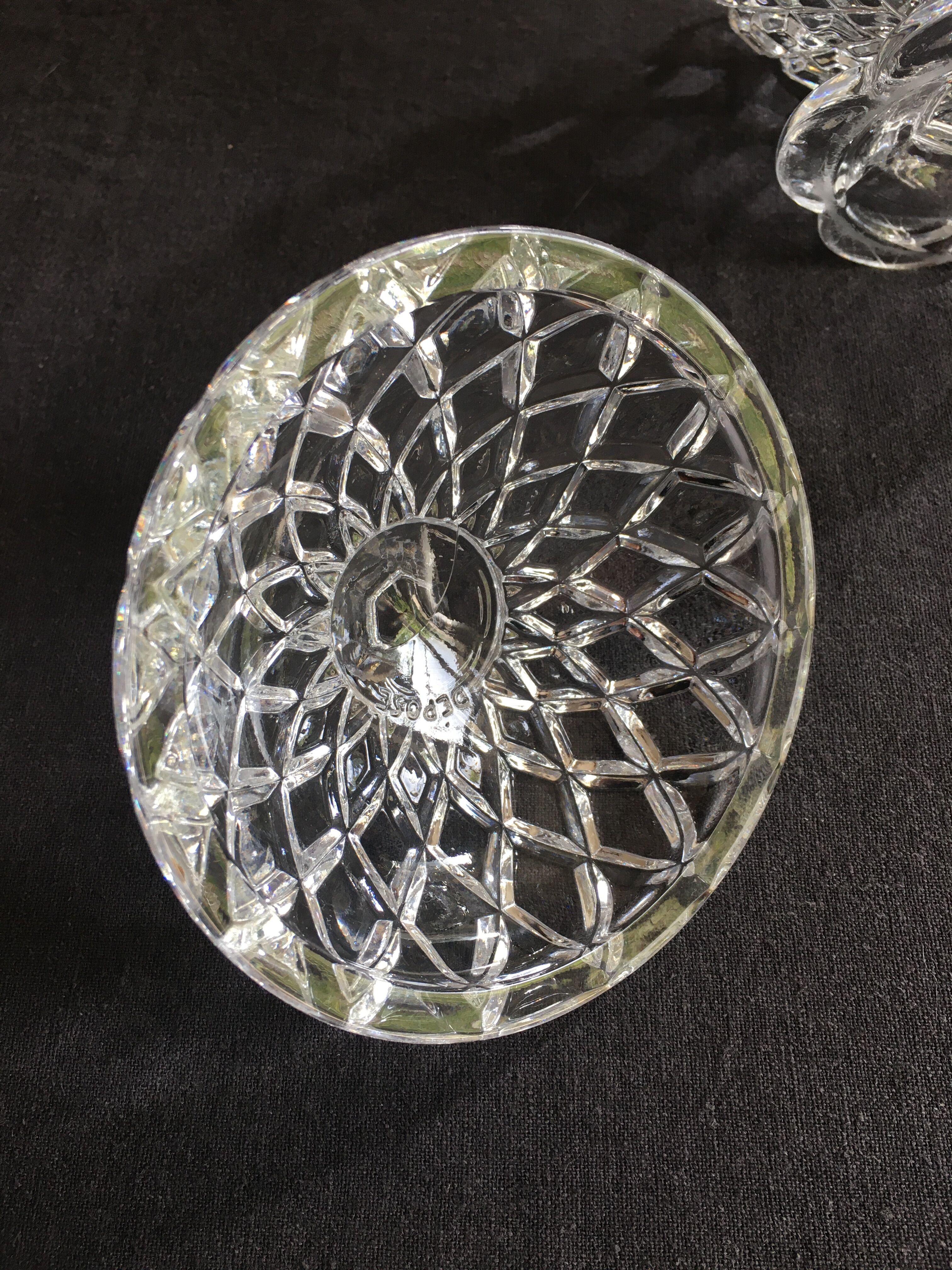 Baccarat cast crystal candy