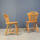 Mid century brutalist dining chairs, 1960s set of 4
