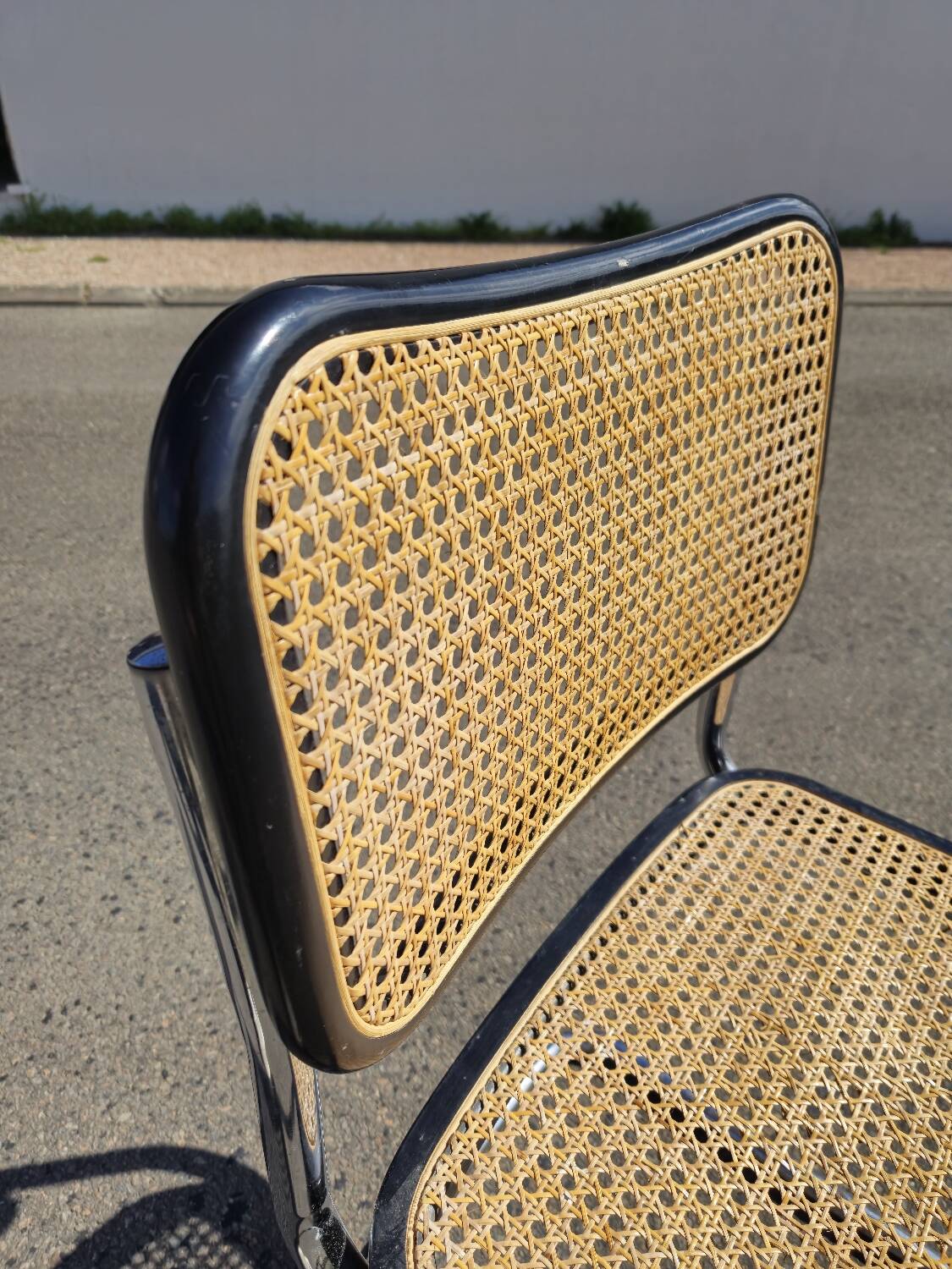 Marcel Breuer B32 chair in original cane signed Italy