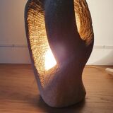 Natural stone sculpture lamp