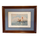 Old painting, Marine, signed and dated 1900
