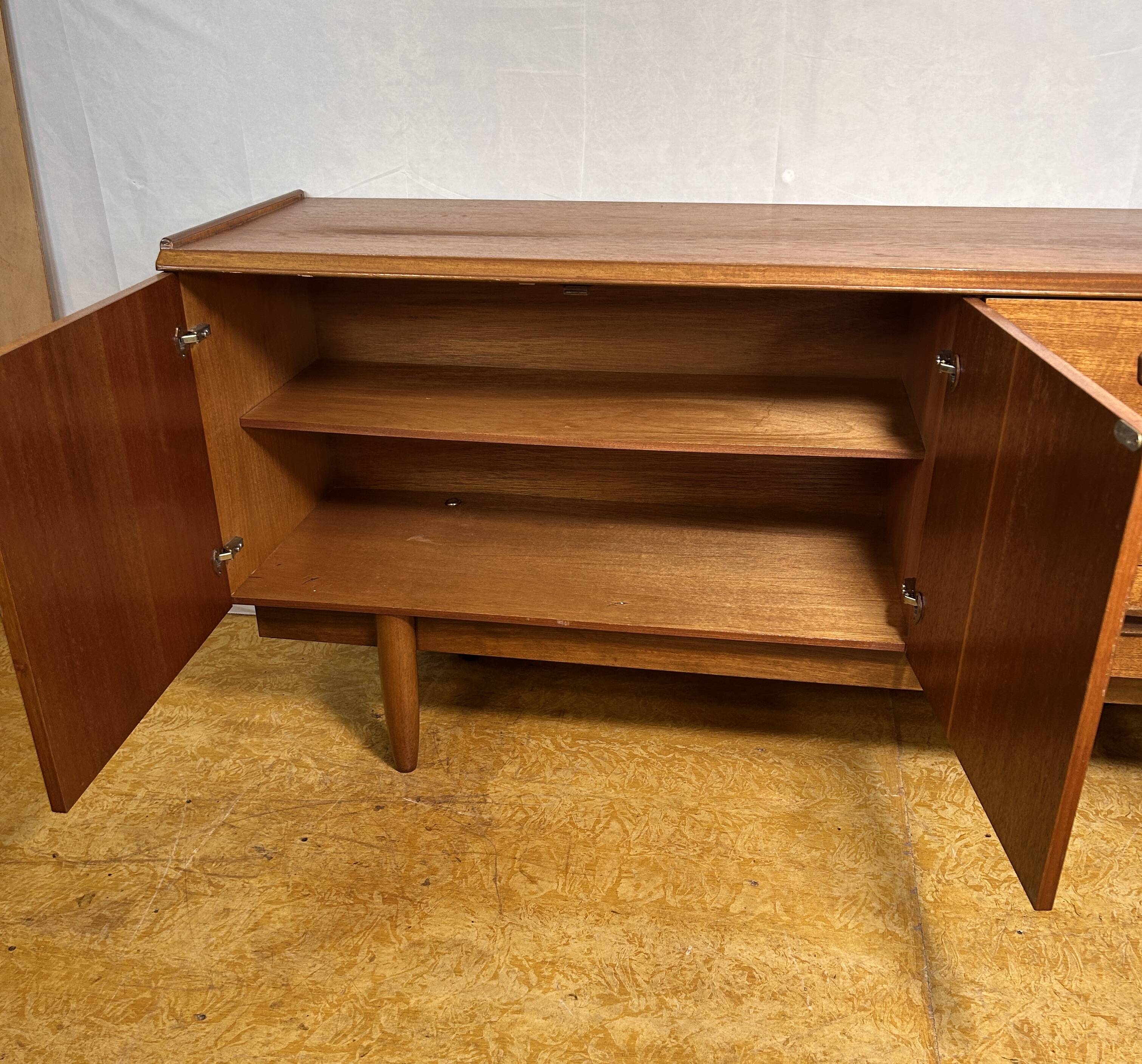 Mid-Century Retro Vintage Teak Sideboard by Meredew Furniture – 1960s