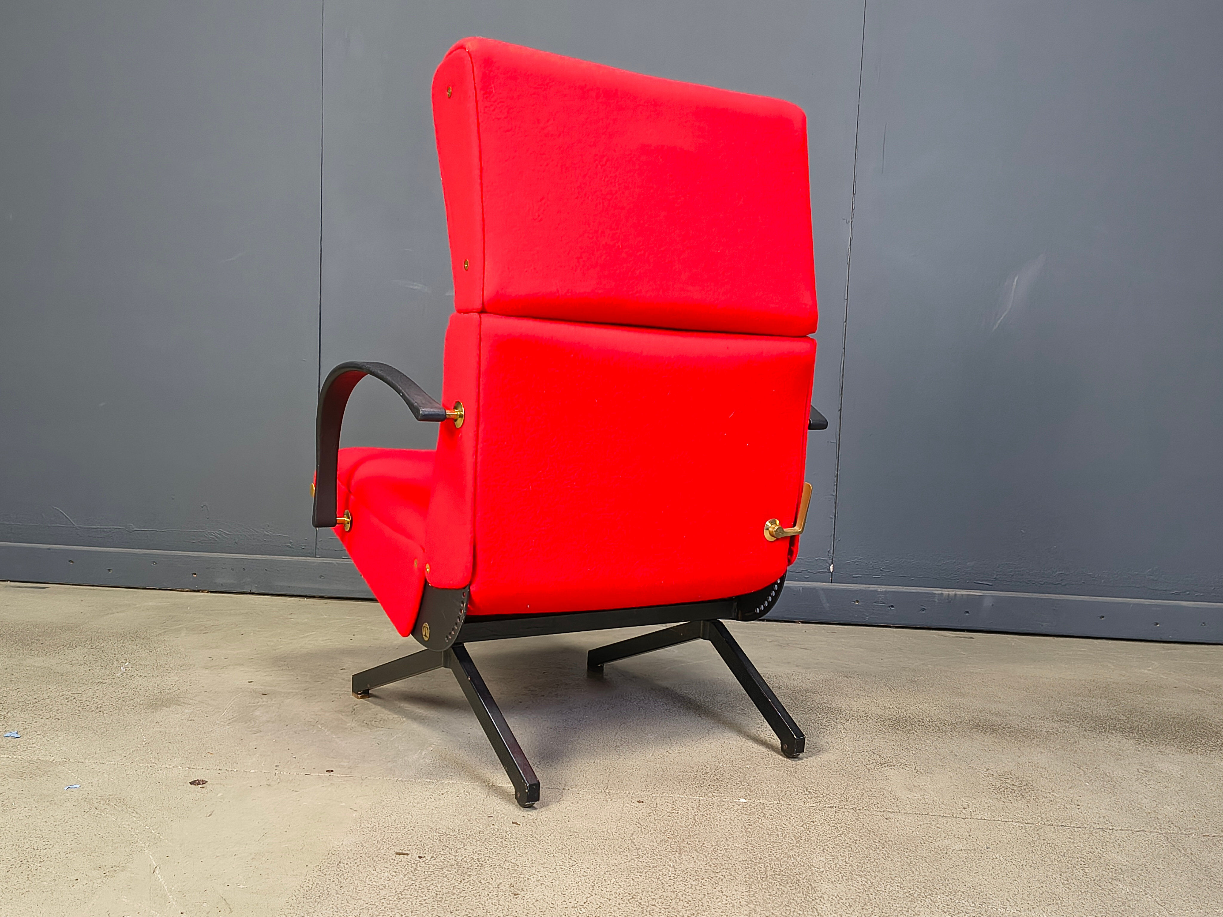 Vintage p40 lounge chair by Osvaldo Borsani for Tecno, 1960s