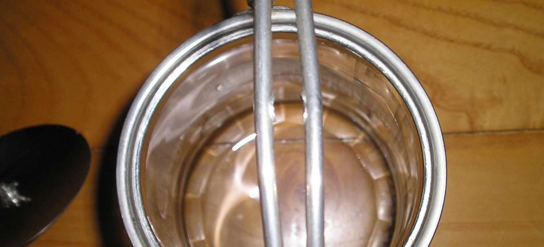 Antique crystal ice bucket