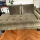 Sofa set nv gallery midnight bottle green velvet (convertible)