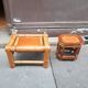 Set of two bamboo plant holders