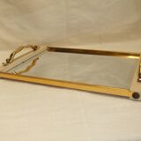 Old art deco mirror serving tray