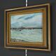 Painting “Petit Port Breton”, signed J.J Duboc – 1980