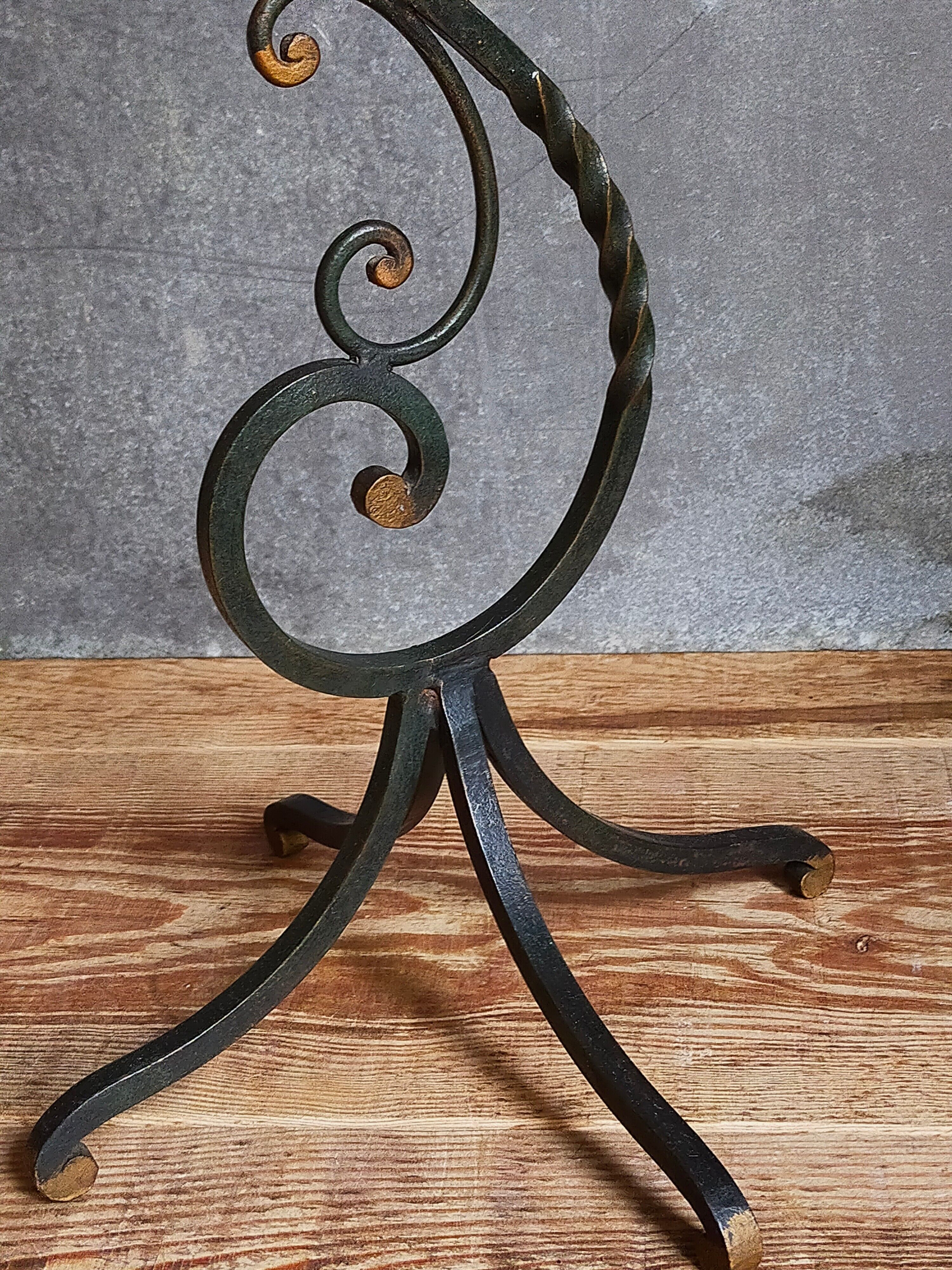 Wrought iron plant harness 50s