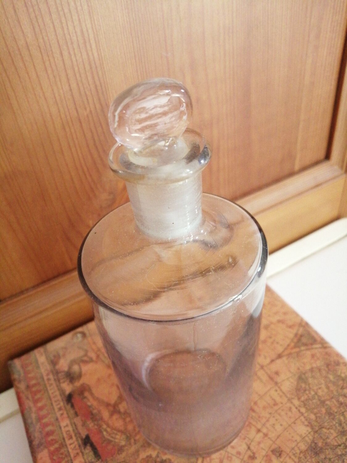 Old glass cap bottle