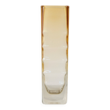 Amber glass vase