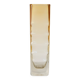 Amber glass vase