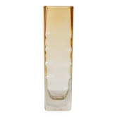 Amber glass vase
