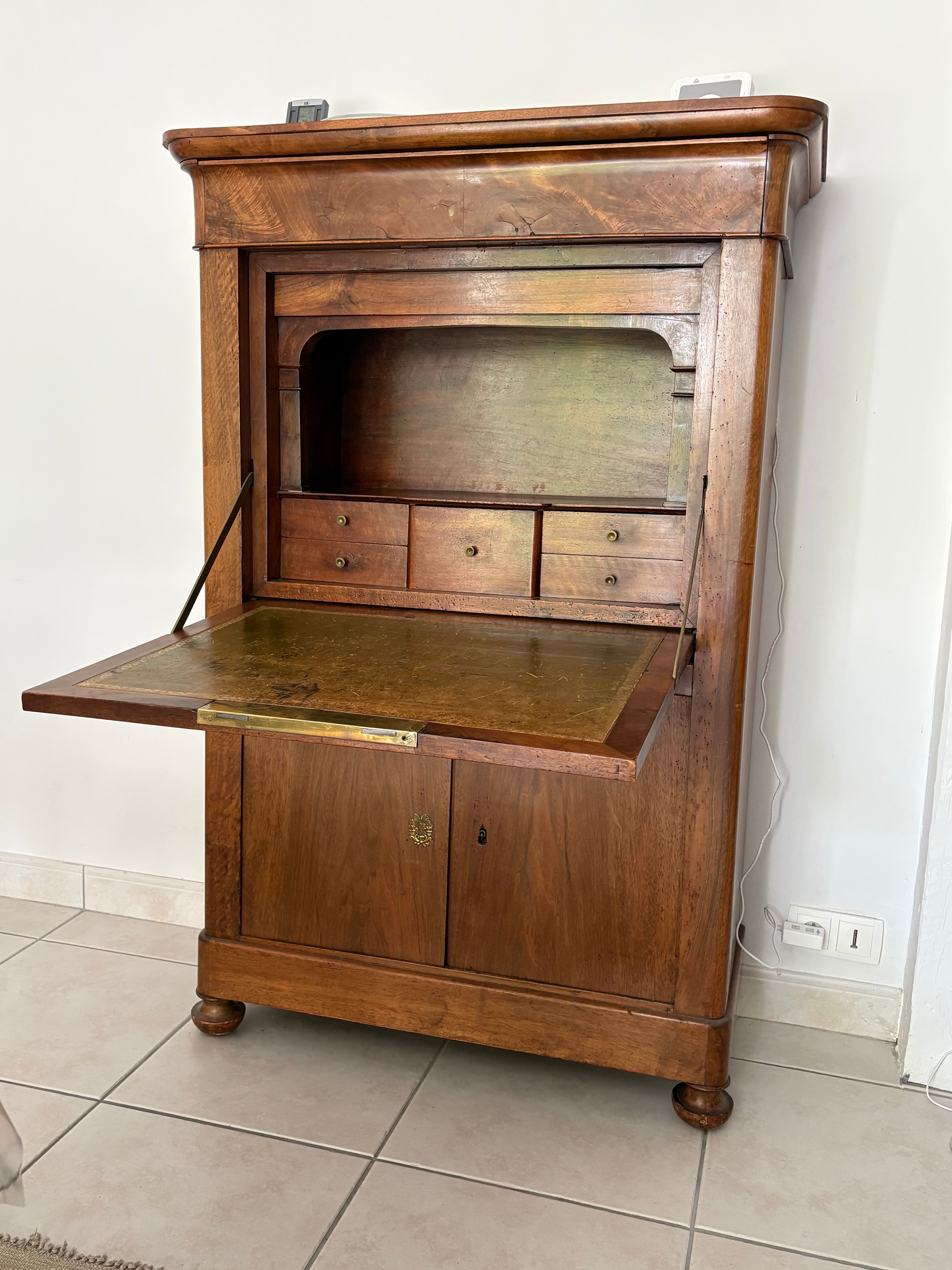 Solid wood secretary