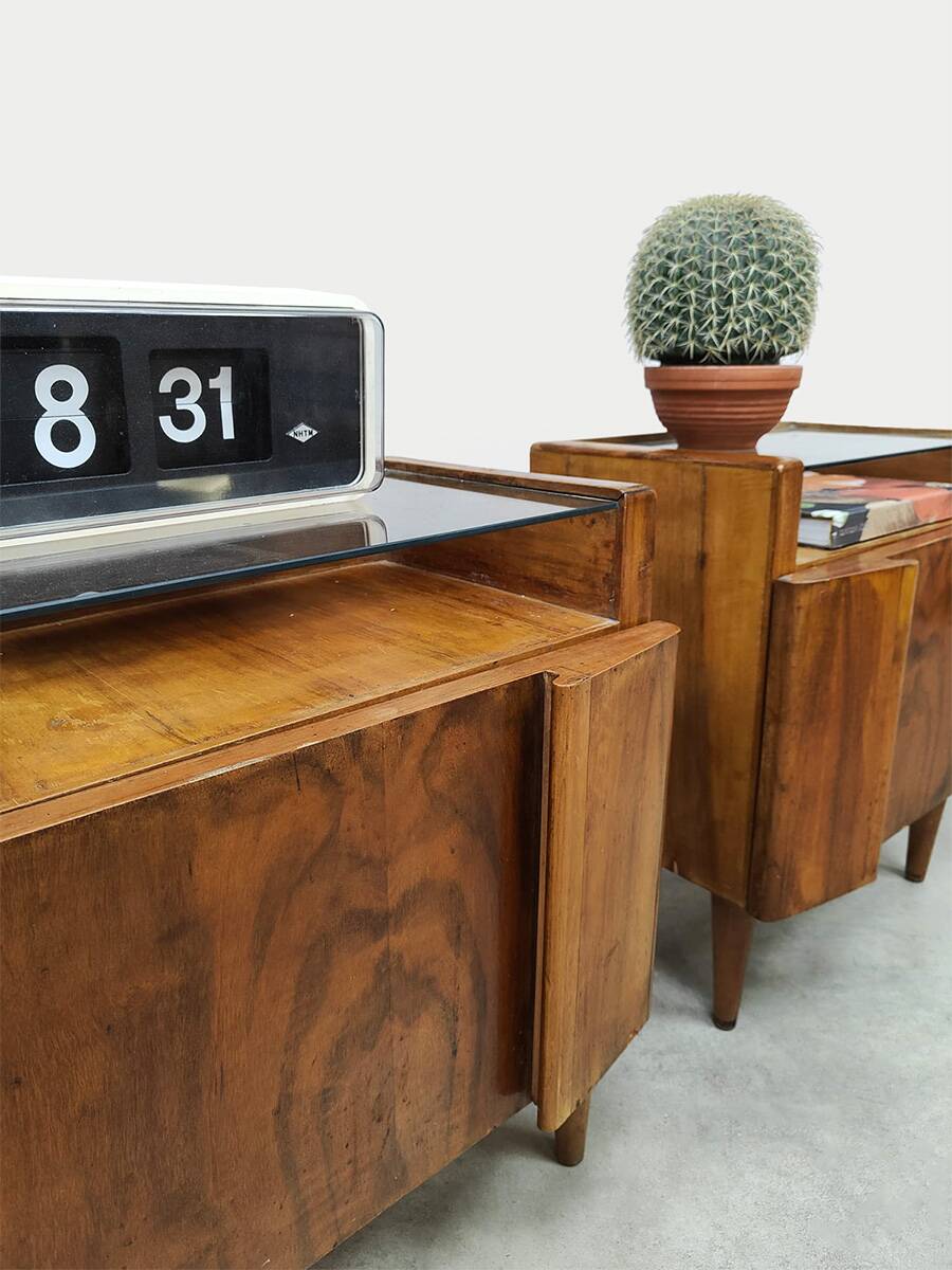 Rare Italian vintage design nightstands