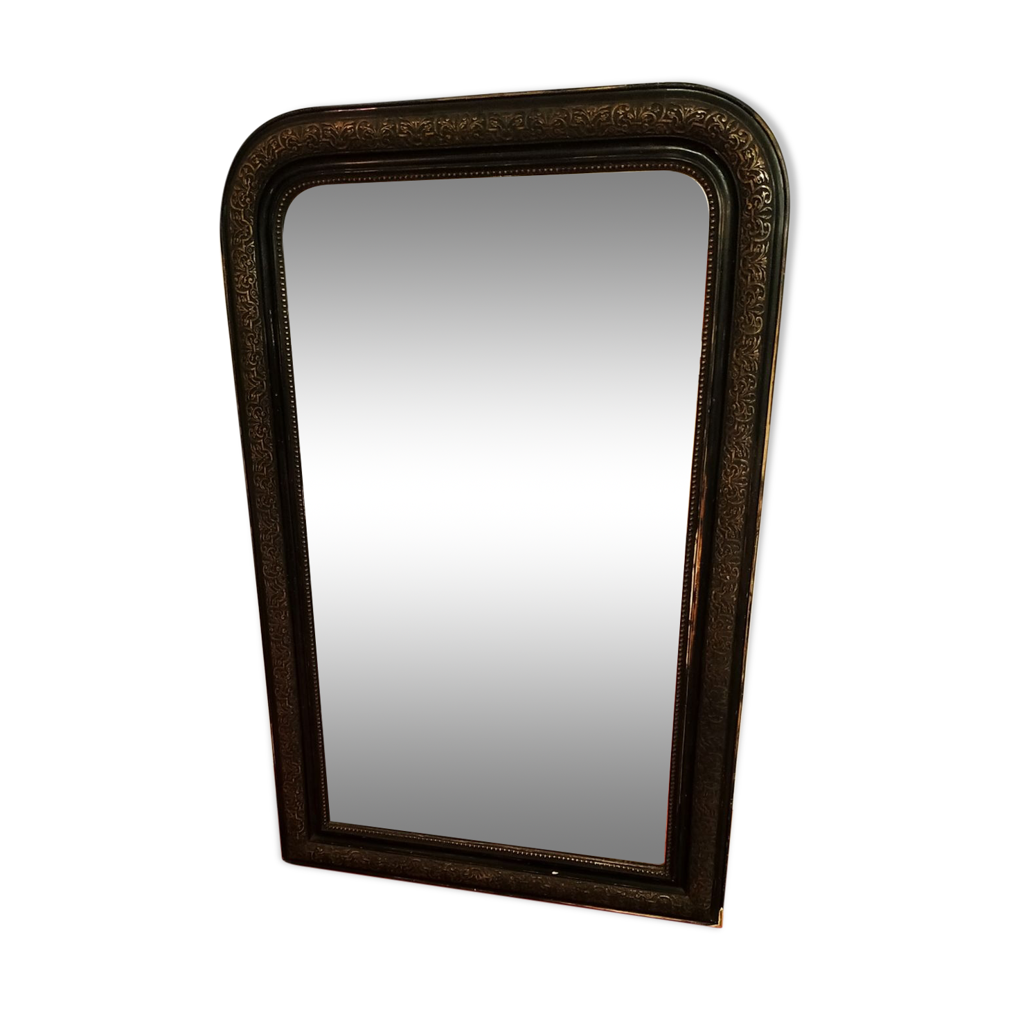 Louis Philippe black and gold mirror