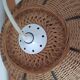 Vintage rattan hanging lamp