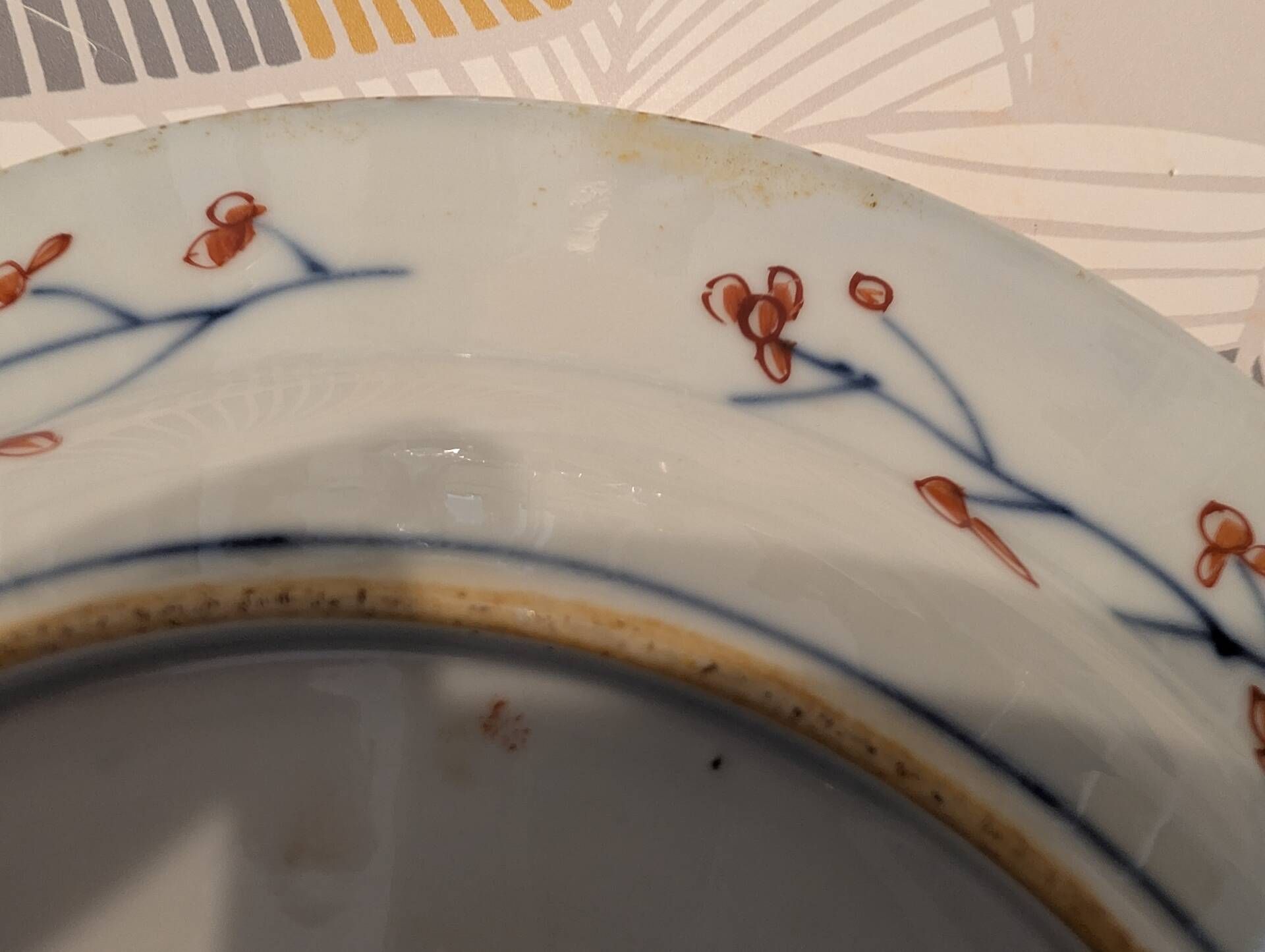 Assiette chinoise décor Imari