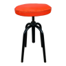 Vintage screw stool 50s skaï red