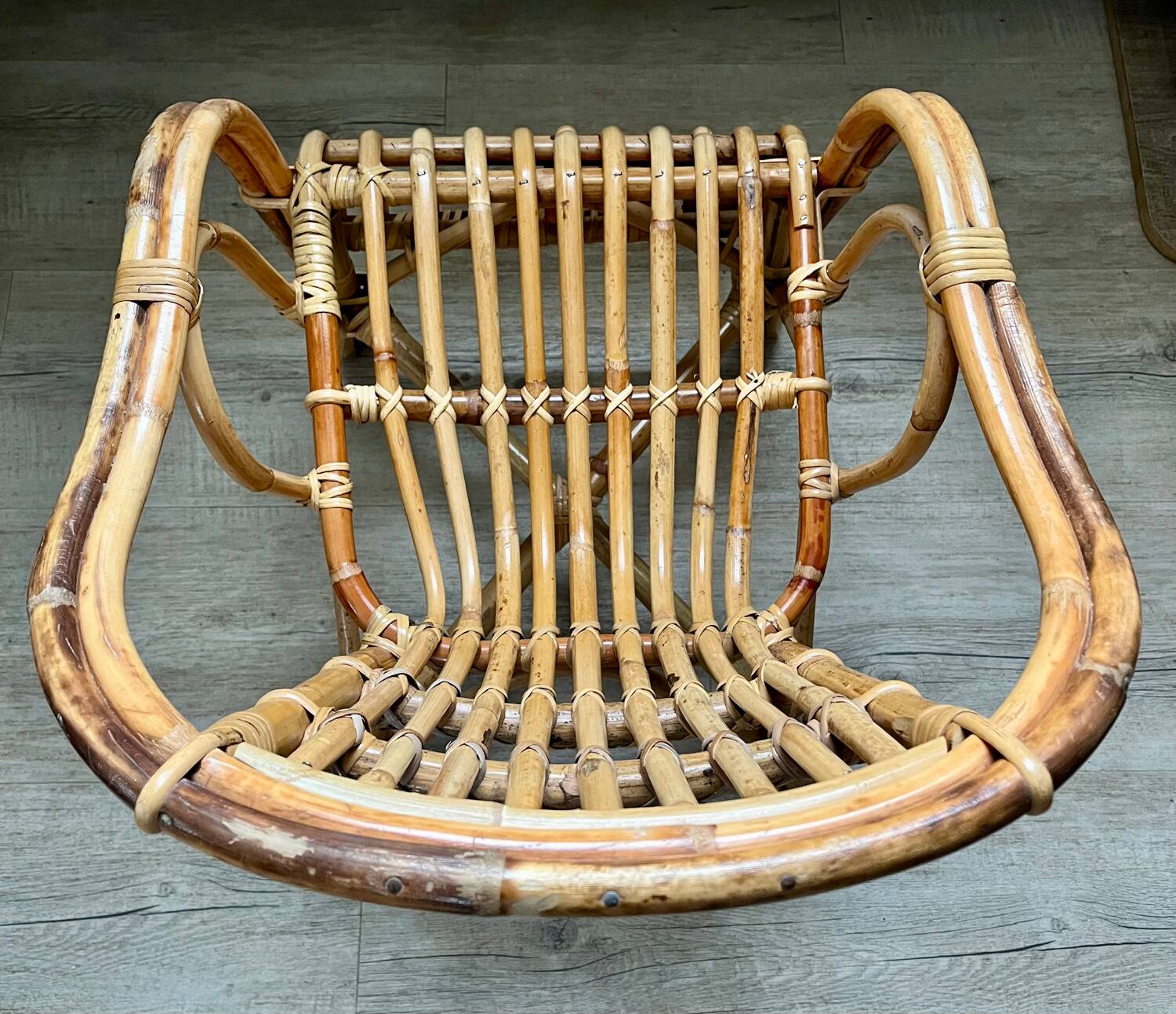 Child's rattan armchair