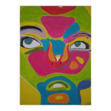 Contemporary pop face canvas
