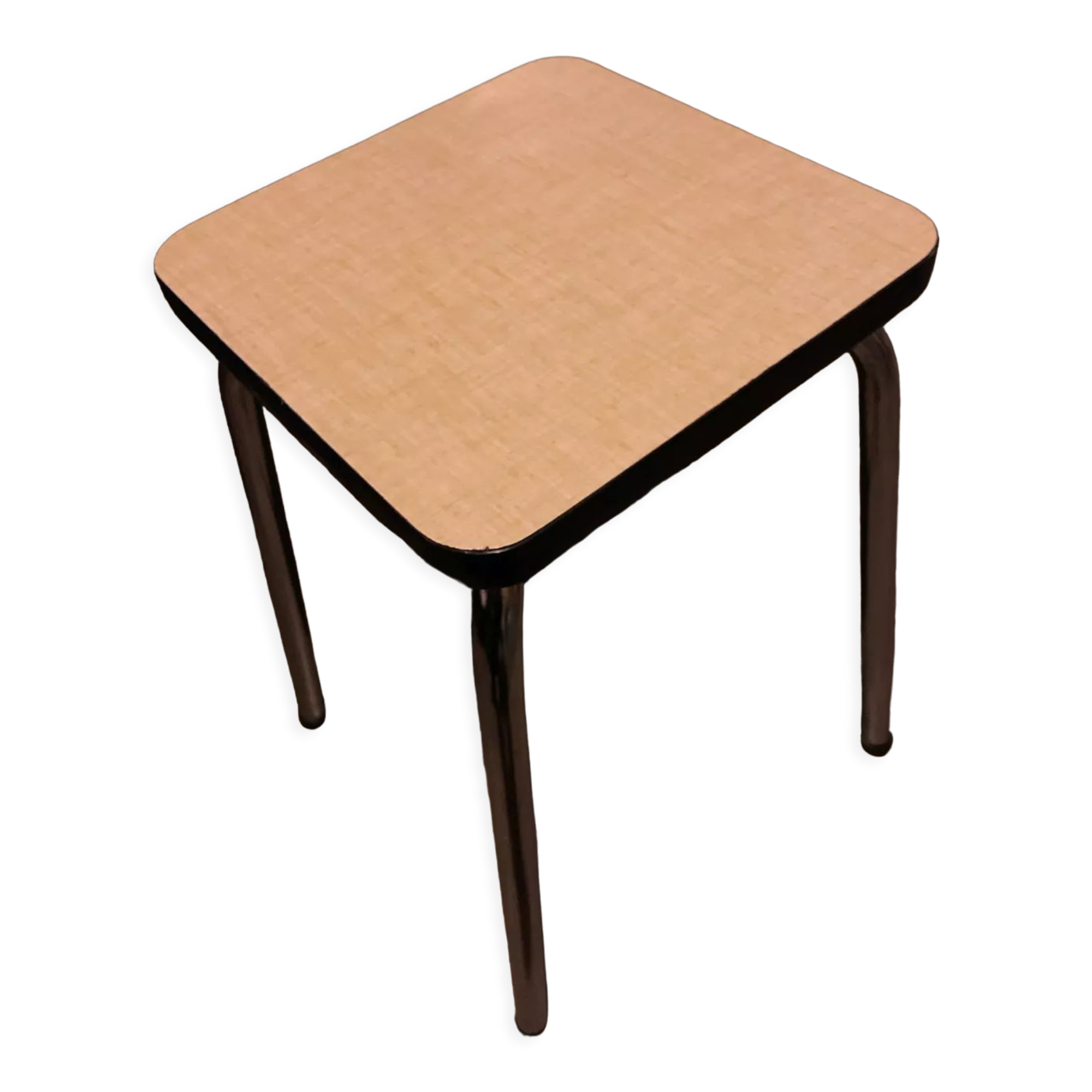 Pale yellow formica stool