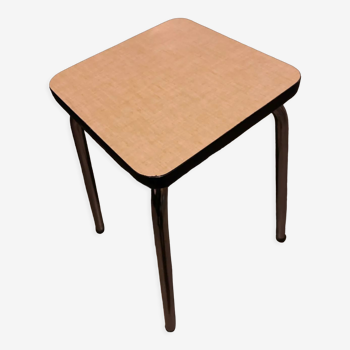 Tabouret formica jaune pâle