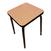 Tabouret formica jaune pâle