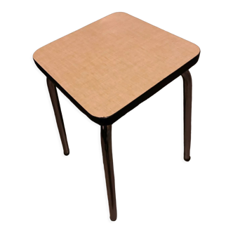 Tabouret formica jaune pâle