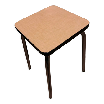 Pale yellow formica stool