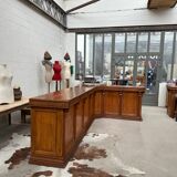 Large corner bar counter from the late 19th century.