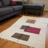Handmade Moroccan pure wool rug, colorful, size 150 x 250 cm