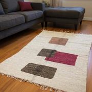 Handmade Moroccan pure wool rug, colorful, size 150 x 250 cm