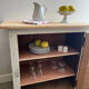 Old jam cabinet / small patinated wooden sideboard