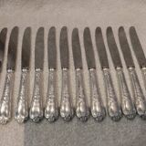12 silver-plated table knives by silversmith Florinet Frionnet