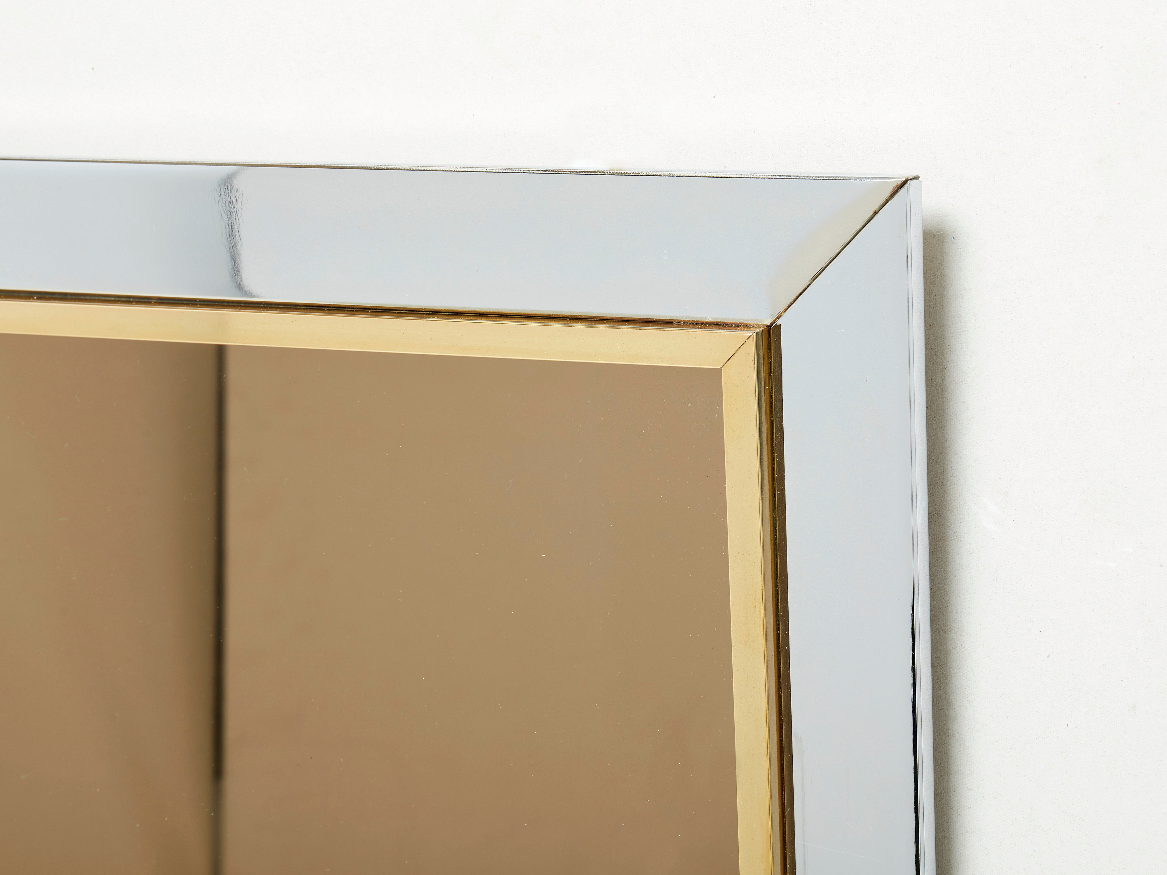 Belgo Chrome 1970 brass chrome mirror
