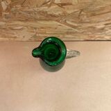 Ancien pichet aiguière verre vert & transparent vintage