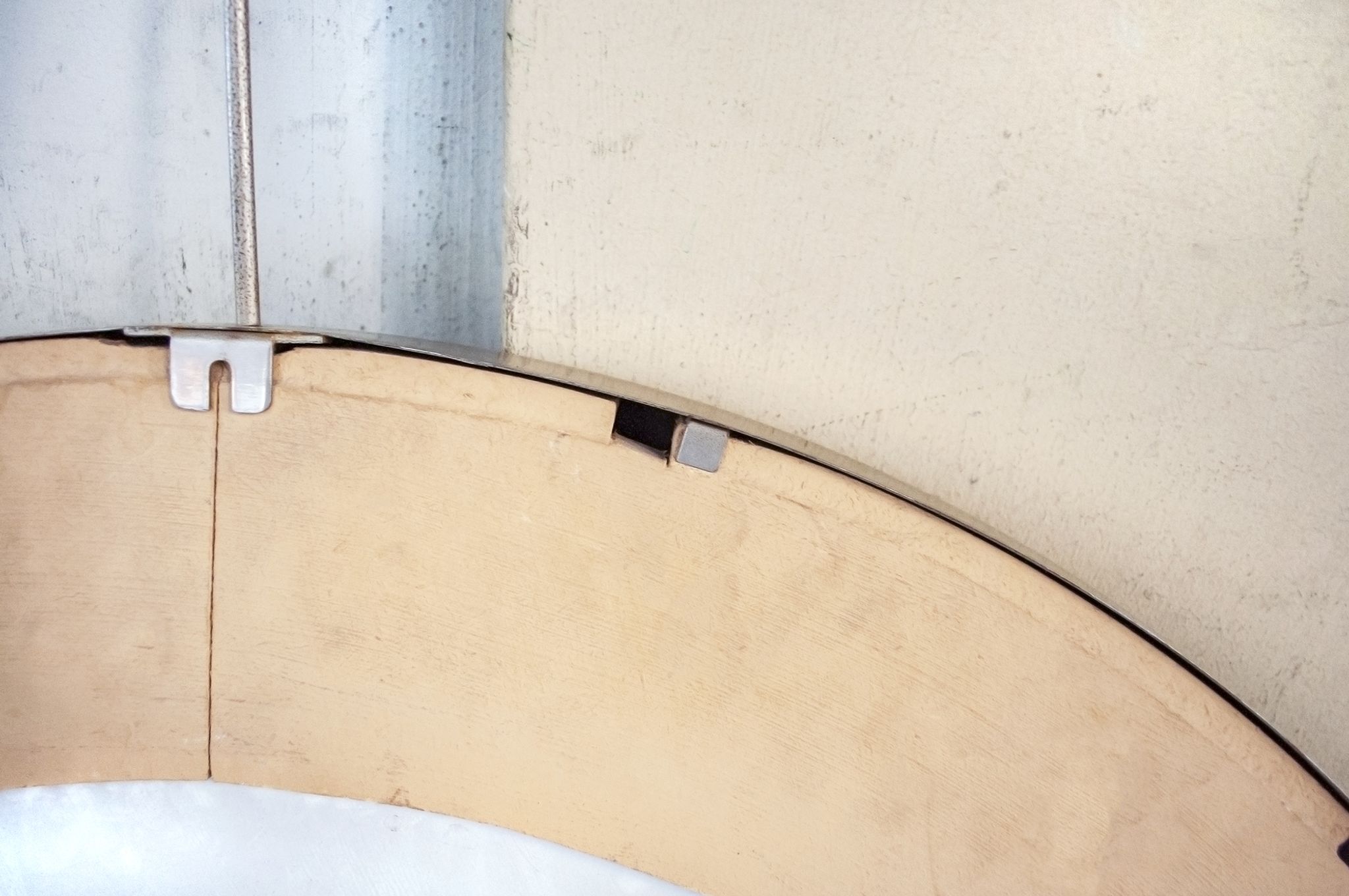 Mirror with steel frame Italy 1970s