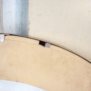 Mirror with steel frame Italy 1970s