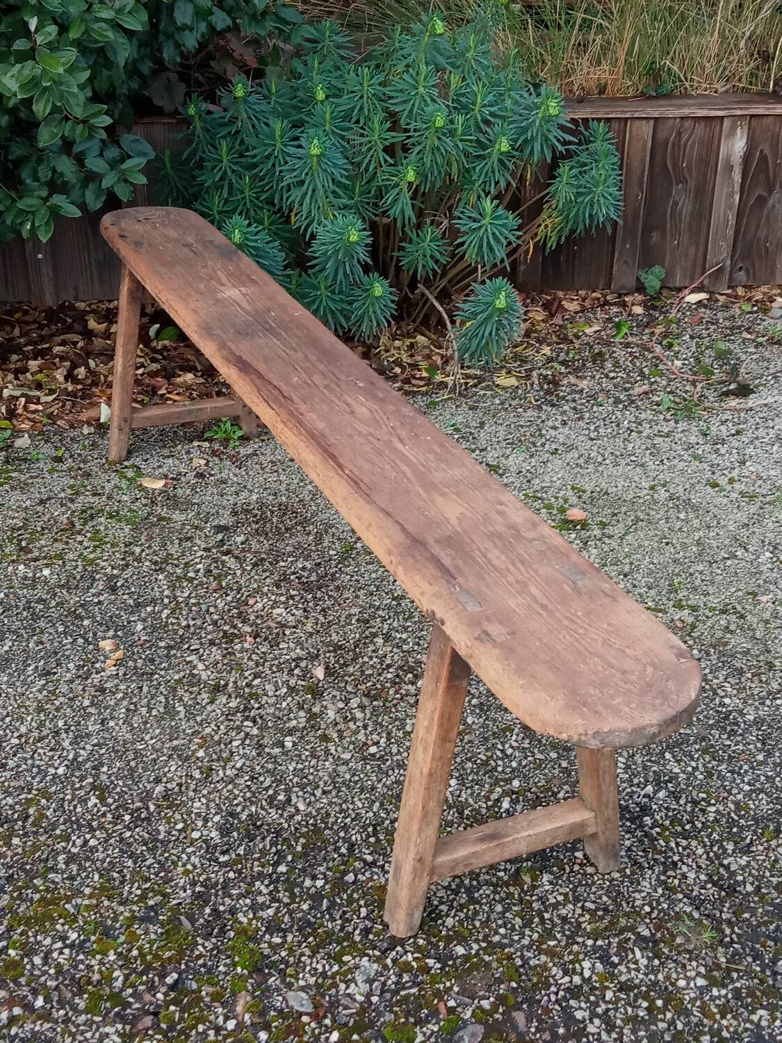 Banc de ferme ancien en chêne