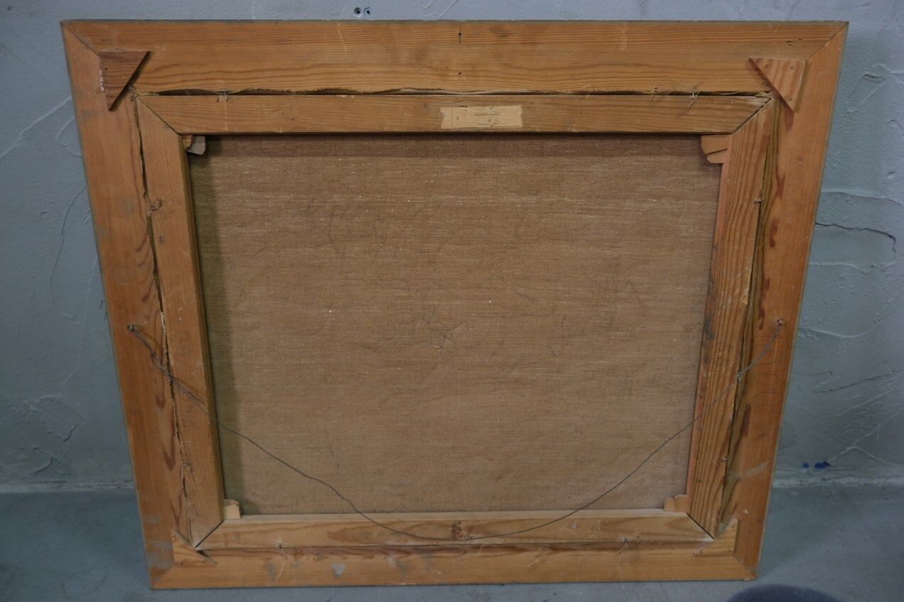 Swedish Artist, Figurative Modern Painting, 1951, Oil on Canvas, Framed