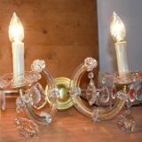 Old set of 2 Marie Thérése lamps with tassels